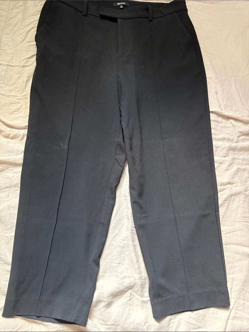 Madewell Petite, Black Straight-Leg Dress Pants
